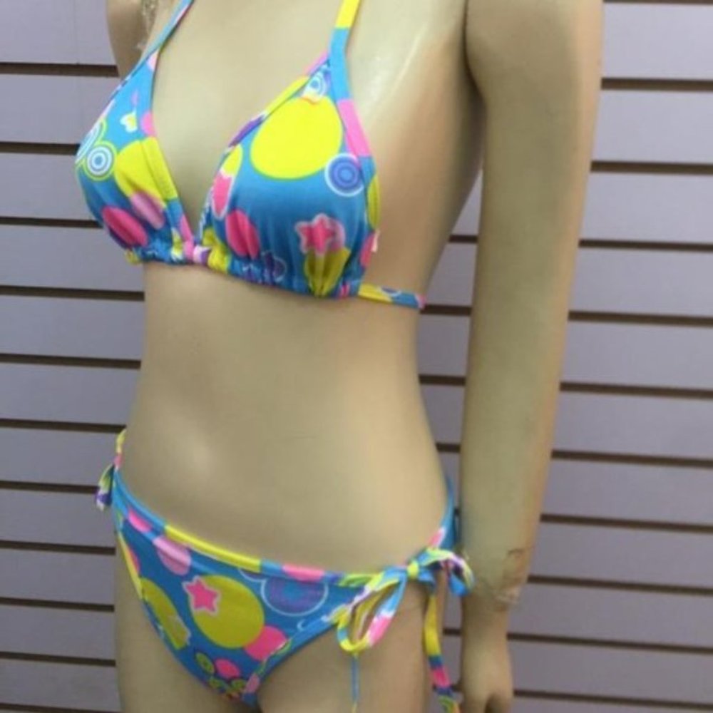 Chuns Blue Cotton Candy Triangle 2 Piece Bikini